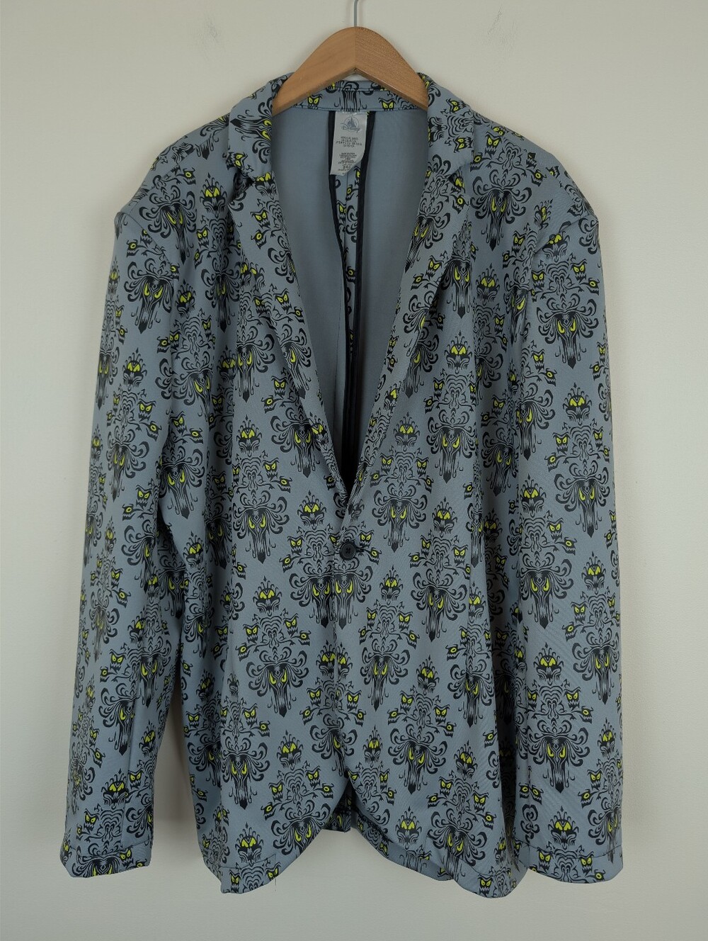 Disney The Haunted Mansion Glow-In-The-Dark Single Button Blazer